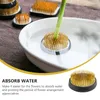 Decorative Flowers 2 Pcs Flower Arrangement Copper Needle Holder Planting Tool Tools Fixing Rubber Sleeve Mini Pots