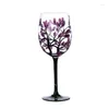 Copos de vinho Four Seasons Tree Tree exclusivo de vidro pintado à mão fácil de usar entrega de garden home jardim cozinha de jantar de cozinha drinkware dh7ok