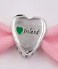 Authentic 925 Sterling Silver Beads Ireland Love Heart Charms Fits European Style Jewelry Armelets Halsband 792015E0075235381