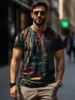 2024 Men's Short sleeved Summer Fitness T-shirt Contrast Color T-shirt Designer T-shirt Men's Luxury Brand Short sleeved Street Dance Top Shorts Casual Wear DDTX180