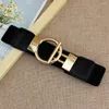 Ceintures Fashion Feme Wide Belt Simple Elastic Elastic Elegant Waist Robe Embellissements toutes les saisons correspondent aux femmes