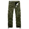 Calça lã de inverno calças táticas quentes calças de algodão solta calça de carga verde solta Homem casual e calça de ferramentas de espessura tamanho 40