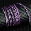 ArtTi Flex A7 4 Cores oortelefoon upgrade kabel 3in1 2,5+3,5+4,4 mm 280 strengen verzilverde 7n Occ koper 2pin/mmcx oortelefoonkabel