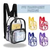 Mochila Transparente PVC Mochilas claras para adolescentes estudantes crianças bolsa de escola à prova d'água