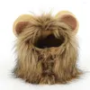 Abbigliamento per cani 1pc Cat Cat Hat Wacky Pet Lion Forme Costume Supplies