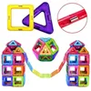 Blocos de brinquedos de descompressão 168pcs Tamanho médio Designer magnético Conjunto de ímãs Magnet Blocos Montar brinquedos educacionais de construção de tijolos para crianças 240412