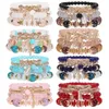 Link Braceletts Bohemian Stapelbarer Perlen Boho mehrschichtiger Armband Set Multicolor -Schmuckgeschenk