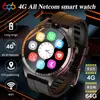 Новый 4G видео -звонок Men Ram 4GB ROM 64GB Smart Watch Dual Camera GPS Wi -Fi Sports Bracelet ID NFC SIM -карта 2023 Smart Wwatch