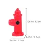 Garden Decorations 12 Pcs The Sign Micro Landscape Model Resin Simulated Fire Hydrant Decors