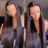 360 Lace Frontal Straight Human Hair Wigs Brazilian 28 30 inch Synthetic Front Closure Wig For Women7001595