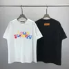 Fashion Polo Man Mens Polos Poloshirt Top Tee T-shirt à manches courtes T-shirts Designer en vrac T-shirt noir décontracté blanc