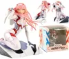 Anime figur älskling i Franxx -figuren vita kläder flickor pvc actionfigurer leksak samlarobjekt modell976781111