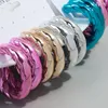 Hoop Earrings 3pair/set Acrylic Twist C-shape Hoops For Women Metallic Color Circle Geometric Huggies Earring Y2K Jewelry Gift