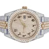 Luksusowe wyglądanie w pełni obserwuj mrożone dla mężczyzn Woman Top Craftsmanship Unikalne i drogie Mosang Diamond 1 1 5A zegarki dla Hip Hop Industrial Luxurious 9439