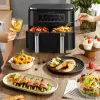 Fryers Joyoung Air Fryer New Dual Liner 8 리터 대용량 다기능 스마트 프라이어 프렌치 튀김 기계