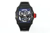 2024New ZF Factory Mens Watch V6 version 35-02 Taille 49,94 * 44,5 mmal1 Mouvement intégré Sapphire Miroir Quartz Fibre Case 55 heures Réserve de puissance