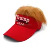 Party Hats Trump 2024 With Hair Baseball Caps Supporter Rally Parade Cotton C92 Drop Delivery Home Garden Festive Supplies Dh7Z4