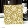 Gold Series Napkin Gedrukt Placemat papier Wijnglas Bloem Arrangement Papier Hotel Wedding Kleurrijke monddoek 20 PCS/PAC