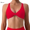 Bras CHRLEISURE Sport Bra for Women Twist Design Running Underwear Sexy Beautiful Back Fitness Vest Naked Feeling Push Up Bra