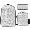 Backpack God Of War Runes 16 Secure Cosy Lunch Tote 3 In 1 Set 17 Inch Bag Pen Picnics Novelty