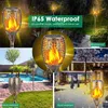 Lumières solaires extérieures 96 LED FLICHERING FLAME TORCH LULIR BRONZE EMPRÉPRIPHIER LAPPEUR LAMPE LAMPE LAMBRE DÉCORT