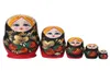 5 strati Matryoshka bambola in legno Strawberry Girls Russian Nesting Bambole per regali per bambini Decorazione per la casa298R5262754