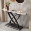 Nordische Top -Konsolen -Tische für Home Möbel Flur Tisch gehobener kreativer Metall Wohnzimmer Eingangstische Tische
