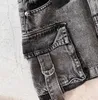 Signe 2024 Y2K Skirt Solid Color Mini a Line Women Multi Pocket denim harajuku Girlfullo versatile streetwear versatile casual versatile