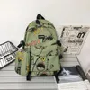 Backpack Leisure Outdoor Travel Graffiti Personality Korean Version Student Wear-resistant Schoolbag