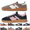 Ny handboll Spezial Designer Running Shoes Claze Clear Pink Earth Strata Maroon Black Shadow Brown Alumina Men Women Navy Gum Sports Sneakers