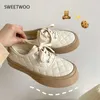 Casual Shoes Women's Sports White Sneakers Tennis Spring Autumn Platform Basket Flat Vulcanize Running Lolita Kawaii Trainers