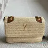 مصمم حقائب الشاطئ Straw Crossbody مصممة للسيدات حقيبة اليد سلسلة رسول حقيبة يد حقيبة اليد