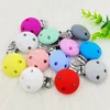 102050PCS BPA Silicone gratuit Clip rond Diy Baby Demand Demy Teether Pacificier Clips Nurse Toy accessoires 240409