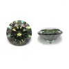 Diamants lâches Moisanite Stone Rond Rond Emerald Green Gemles 5 mm 0,5 cm Melee Make Jewelry Drop Drop Livrot otqfu