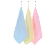 Candy Color Microfiber Kindergarten Square Children's Washing Hands Nettoying Soft Sobre Drying Small-Towel Hook Up Fouchier