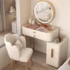 Tables de vanité blanche minimaliste commode maquillage armoire de rangement de tiroir moderne avec miroir tavoli da trucco meuble nordique lj50dt