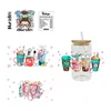 UV DTF Transfer Sticker Nurse Medical för 16oz Libbey Glasses Wraps Bottles Cup Can DIY Waterproof Custom Decals D3674