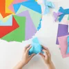 100 vellen gekleurd papier kleurrijk karton origami vierkant kleurrijke papieren kinderen kind