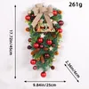 Decoratieve bloemen kerstdecoratiebal ondersteboven boom hanger creatief raam scene lay -out boog rattan deur hangen