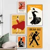 Vintage Spain Jazz Music Festivals Dance Art Poster Dancer Canvas Painting Wall Prints Picture Living Room Home Decor Cuasros