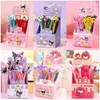 48pcs / boîte Cartoon Gel Soft Shake Music Neutral stylo mignon Style Girl Signature Pen High Apparence Student Splacery