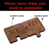 2pcs benutzerdefinierter Name Walnut Puzzle Untersetzer Holzkaffee Coaster Ehepaar Geschenk lieben Souvenir Coaster Freund Valentinstag Geschenke