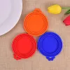 Silicone Canned Lid Sealed Feeders Food Can Lid For Puppy Dog Cat Storage Top Cap Reusable Cover Lid Health Pet Daily Supplies