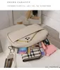 Handtassen solide klassieke portemonnees en handtassen vrouwen brede stoffen band crossbody tas pu dames luxe dagelijks gebruik ritsschoudertassen