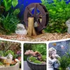 Dekorative Figuren DIY Wasserfall Brunnenrad mit Klassenwasserszenenlayout Ornament