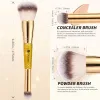 Kits Ducare Doppelpulver Pinsel Concealer Pinsel Make -up Pinsel perfekt für abgerundete Verjüngungsflüssigkeitscreme -Mischfundament