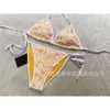 TRABALHOS FEMANOS FE16 SAWING SPLIT SLIM SEXY TWISTED LETRY TRIANGLE BIKINI