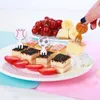 Форки шарики милые пластиковые фруктовые палочки мини -мультипликационная зубочистка детская торт бенто