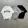 Oversized Tshirts Letter Slogan Patch Embroidered Short Sleeved Tops Oversized CB T-shirt for Men Women 240407