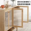 Cabinet à chaussures en bois massif, porte-porte nordique en bois massif, entrée de grande capacité de style japonais moderne et simple